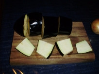 Eggplant slices