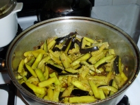 Add eggplant sticks