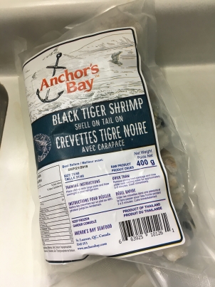 Frozen shrimp